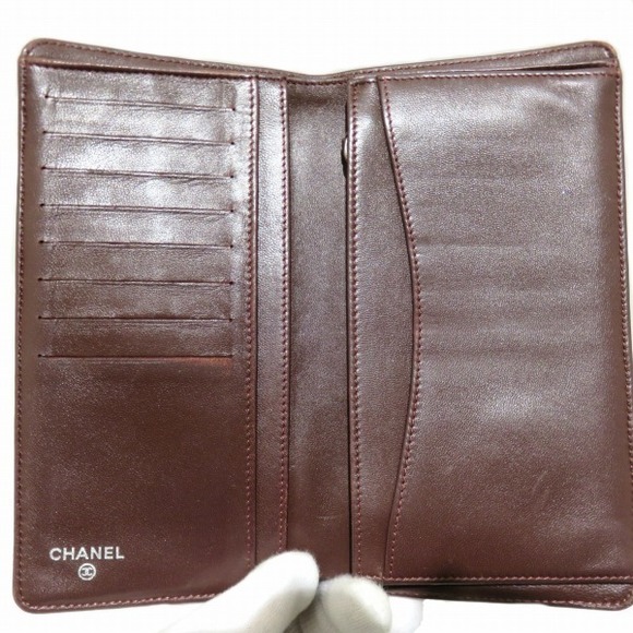 Chanel Matelasse Bifold Wallet Lambskin Wallet Long - Picture 1 of 9
